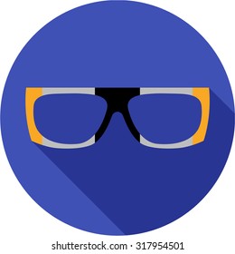 Super hero mask glasses collection. Flat style avatar icon. Colorful illustration. Man and women, retro, wayfarer, aviator, geek, hipster eyeglasses frames in different character colors. 