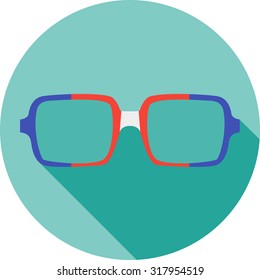 Super hero mask glasses collection. Flat style avatar icon. Colorful illustration. Man and women, retro, wayfarer, aviator, geek, hipster eyeglasses frames in different character colors. 