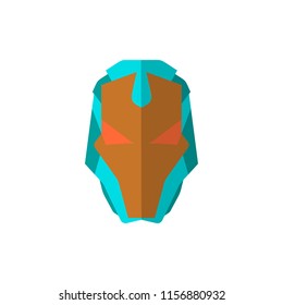 Super hero mask icon in flat style. Vector illustration
