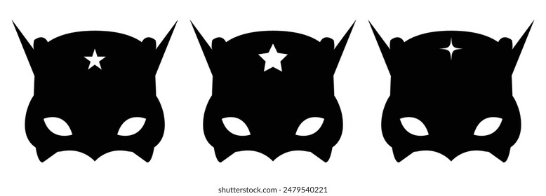 super hero mask icon vector illustration.