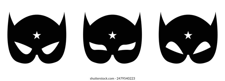 super hero mask icon vector illustration.