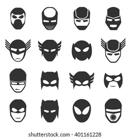 super hero mask icon vector illustration v.2
