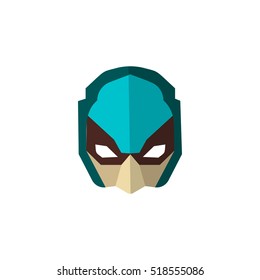 Super hero masks in flat style. Big collection cartoon superhero. Vector eps10