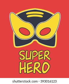 Super hero masks. Vector illustration.