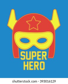 Super hero masks. Vector illustration.