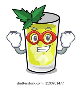 Super hero mint julep character cartoon