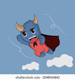 
ILUSTRACIÓN DEL VECTOR SUPER HERO MONSTER