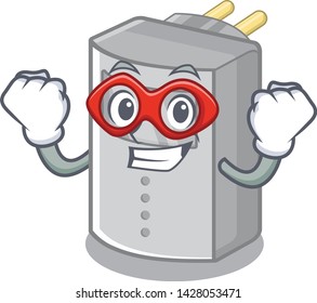 Super hero motion sensor in the cartoon shape