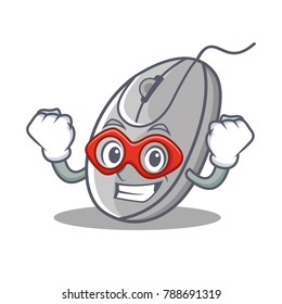 Super hero mouse character cartoon style