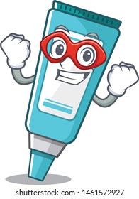 Super hero ointment isolated with in the cartoon