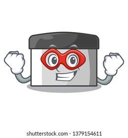 Super hero pastry scraper isolated with the cartoon