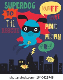 super hero power baby print