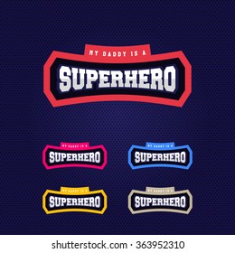 Super hero power full typography, t-shirt graphics, vectors