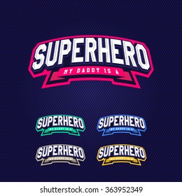 Super hero power full typography, t-shirt graphics, vectors illustration