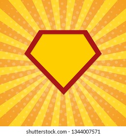 Super hero rays halftone background. Vector eps10