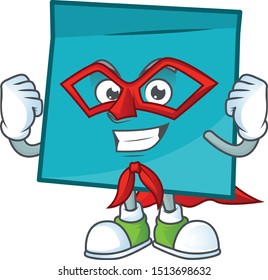 Super hero rectangle sticker paper character for company note