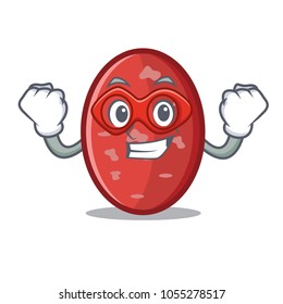 Super hero salami character cartoon style