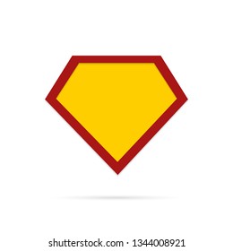 Super hero sign with shadow. Vector esp10