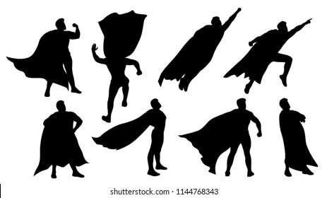 Super Hero Silhouette Set