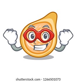 Super hero snacks coxinha on a character plates