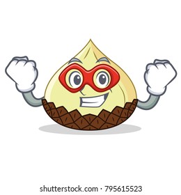 Super hero snake fruit character cartoon