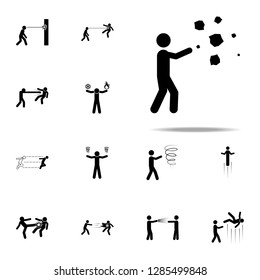 super hero stone control icon. special human powerful icons universal set for web and mobile