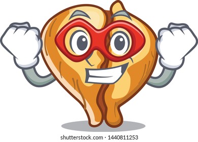 Super hero tortellini is cooked in cartoon pan