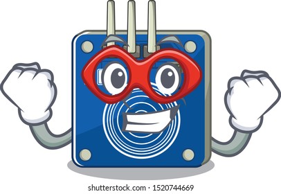 Super hero touch sensor with the cartoon shape