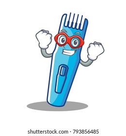 Super hero trimmer character cartoon style