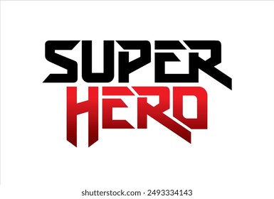 super hero typography design vector, for t-shirt, poster and other uses