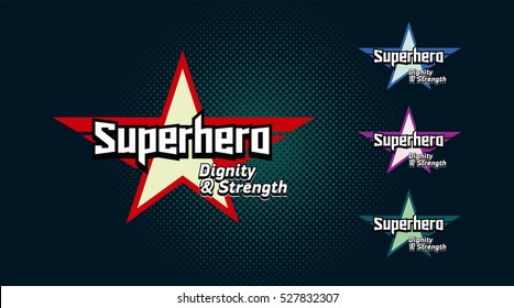 Super hero typography, Superhero t-shirt graphics, vector illustration