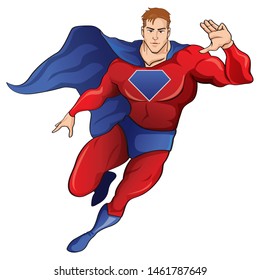 Super Hero Vector Cartoon, Man hero, Cartoon Vector