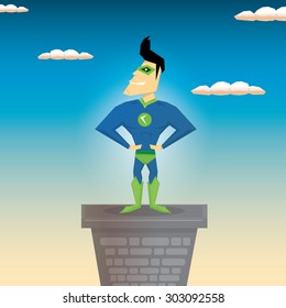 super hero. vector illustration