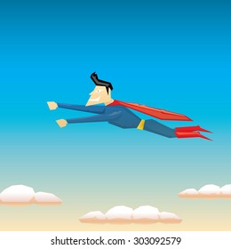 super hero. vector illustration