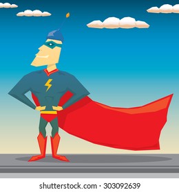 super hero. vector illustration