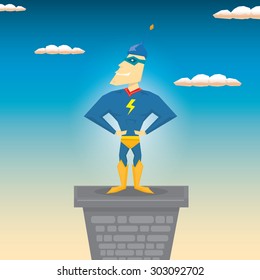 super hero. vector illustration