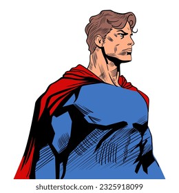 Super hero. Vector illustration on a background