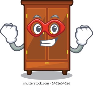 Super hero wardrobe in the a character shape