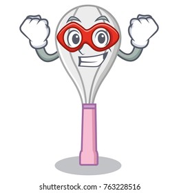 Super hero whisk character cartoon style