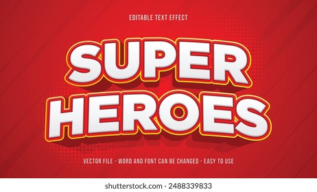 Super Heroes editierbarer Texteffekt