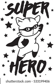 super hero,vector cat
