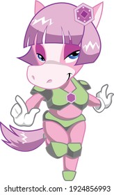 super horse hero with her bangs