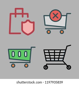 super icon set. vector set about shopping cart icons set.