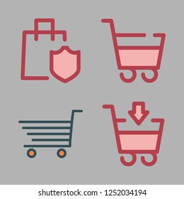 super icon set. vector set about shopping cart icons set.