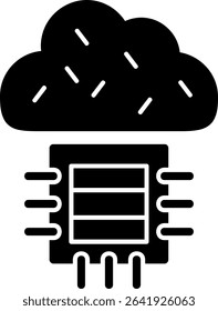 Super Intelligence Glyph Vector Icon Design
