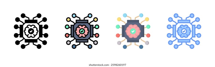 Super Intelligence Icon Element For Design