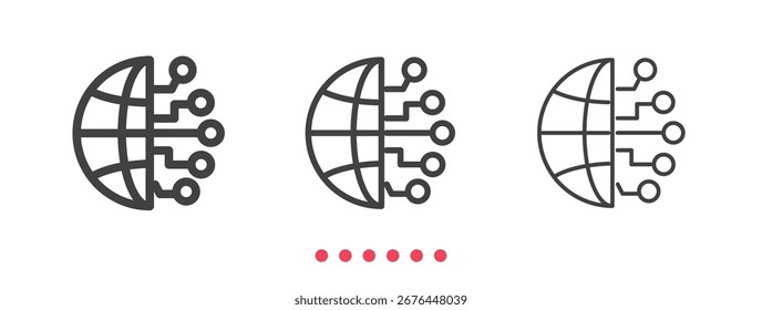 Súper icono de inteligencia. Vector de icono de línea delgada