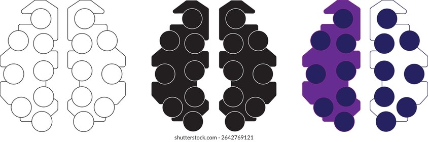 super intelligence icon. vector.Editable stroke.linear style sign for use web design,logo.Symbol illustration
