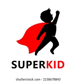 Super Kid Logo Vector Template Stock Vector (Royalty Free) 2158678843 ...