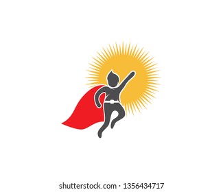 Super kids logo ilustration vector template